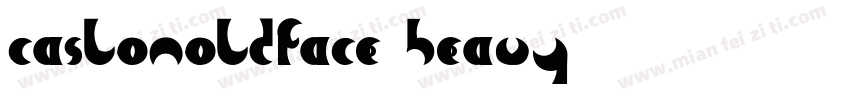caslonoldface heavy字体转换